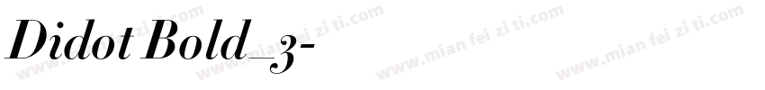 Didot Bold_3字体转换